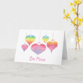 私のハートグリーティングカード カード (黄色い花)