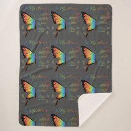 私のハートシェルパ毛布で シェルパブランケット