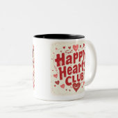 私のハートスマイルを作る – かわいいバレンタインのマグカップ ツートーンマグカップ (正面右)