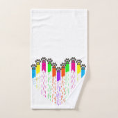 私のハートタオルの跡 バスタオルセット (ハンドタオル)