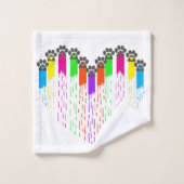 私のハートタオルの跡 バスタオルセット (ウォッシュタオル)