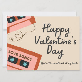 私のハートバレンタインデーのカードのサウンドトラック 招待状