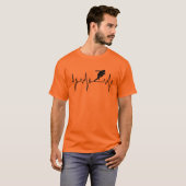 私のハートビートはアメリカのサッカー。Tシャツ Tシャツ (正面フル)