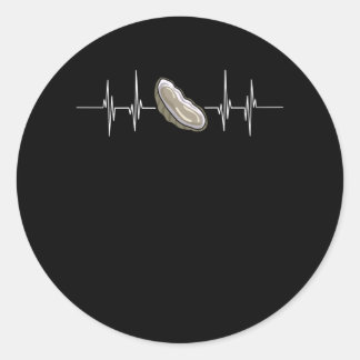 私のハートビートオイスターおもしろいパンプンオイスタークラッカー ラウンドシール
