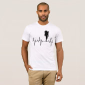 私のハートビートハイキング、トレッキング、旅行 Tシャツ (正面フル)