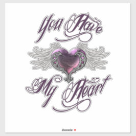 私のハートピンクのカスタムビニールのシールがある シール