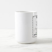 私のハートペット損失のマグの足のプリントを残しました コーヒーマグカップ (中央)