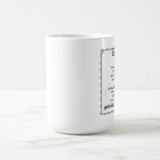 私のハートペット損失のマグの足のプリントを残しました コーヒーマグカップ (中央)