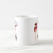 私のハートペンギンへの愛の鳥鍵 コーヒーマグカップ (中央)