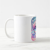 私のハートマグかわいい子犬かわいい コーヒーマグカップ (左)