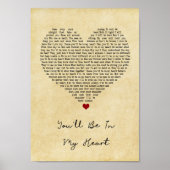 私のハートヴィンテージハート曲の歌詞の中に ポスター (正面)