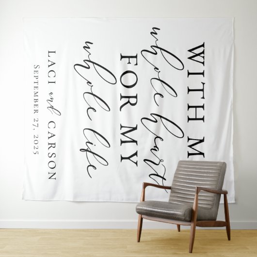 私のハート全体結婚をタペストリーで タペストリー (インサイチュ(横))