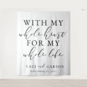 私のハート全体結婚をタペストリーで タペストリー (正面)