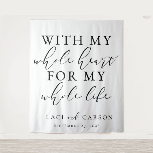 私のハート全体結婚をタペストリーで タペストリー (正面)