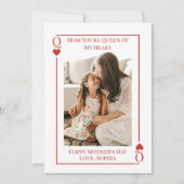 私のハート写真の母の日のカードの母の女王 シーズンカード (正面)