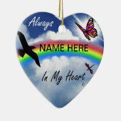 私のハート常にで セラミックオーナメント (右)