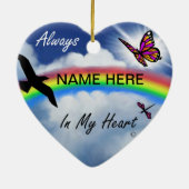 私のハート常にで セラミックオーナメント (裏面)