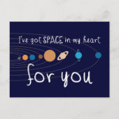 私のハート得に宇宙がある ポストカード (正面)