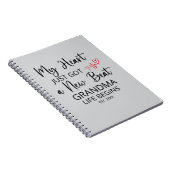 私のハート得は新しいビート – 新しいおばあちゃんのプレゼント ノートブック (右側)