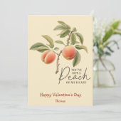 私のハート得バレンタインの桃おもしろいを持っている シーズンカード (スタンド正面)