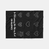 私のハート戦士の時代のハート病認識度Ch フリースブランケット (正面(横))