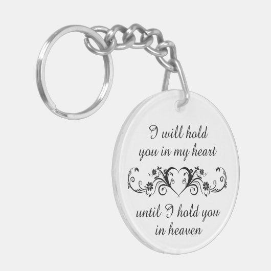 私のハート犬の記憶キーチェパーソナライズされたーン キーホルダー (正面左)