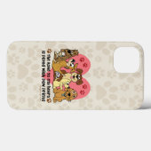 私のハート犬の足跡への道 Case-Mate iPhoneケース (裏面 (横))