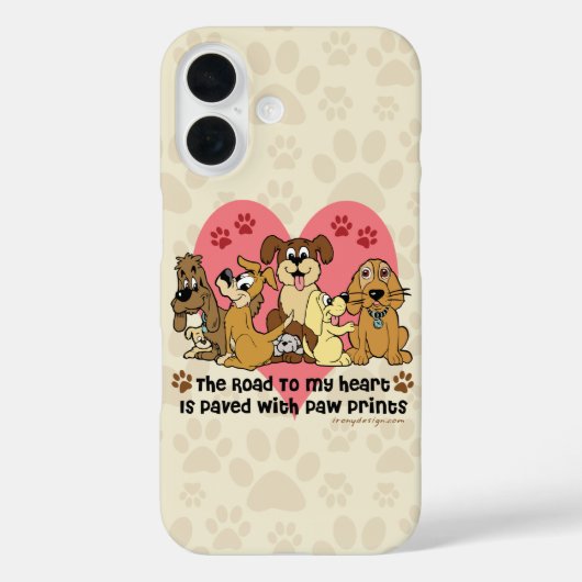 私のハート犬への道 Case-Mate iPhoneケース (裏面)