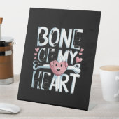 私のハート犬 台座サイン (インサイチュ)