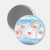 私のハート磁石の窓 マグネット (正面/裏面)