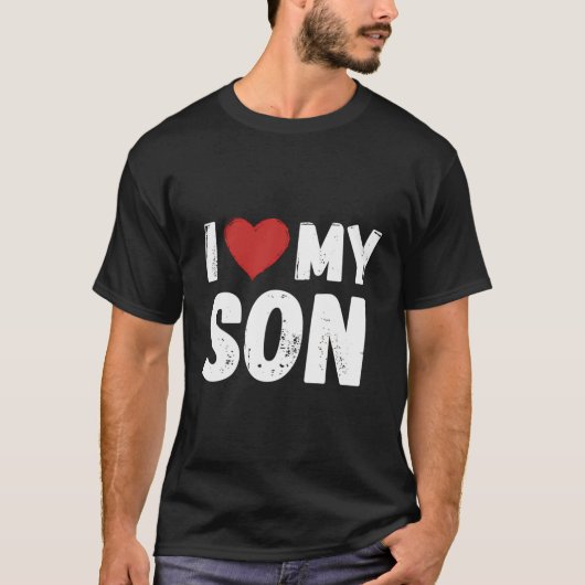 私のハート私の息子を愛する Tシャツ (正面)