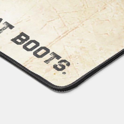 私のハート素朴は戦闘靴を着用軍隊ママ デスクマット (コーナー)