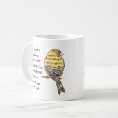 私のハート聖書の聖なる書物、 経典鳥に歌を入れる コーヒーマグカップ (正面左)