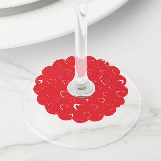 私のハート2 ワイングラスタグ (クローズアップ)