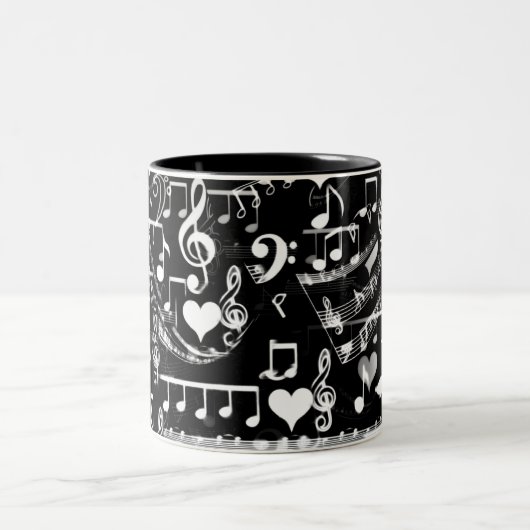 私のハート_のビート ツートーンマグカップ (中央)