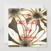 「私のハート」の先生葉書 (正面)