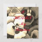 「私のハート」の先生葉書 (正面)