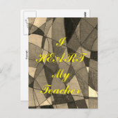 「私のハート」の先生葉書 ポストカード (正面/裏面)