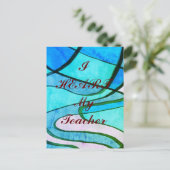 「私のハート」の先生葉書 ポストカード (スタンド正面)