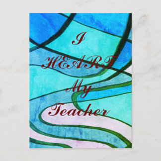 「私のハート」の先生葉書 ポストカード
