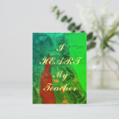 「私のハート」の先生葉書 ポストカード (スタンド正面)