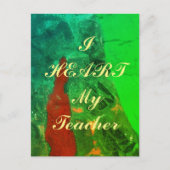 「私のハート」の先生葉書 ポストカード (正面)