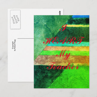 「私のハート」の先生葉書 ポストカード