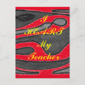 「私のハート」の先生葉書 ポストカード (正面)