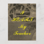 「私のハート」の先生葉書 ポストカード (正面)