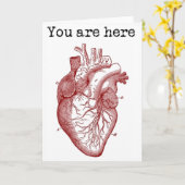 私のハート カード (黄色い花)