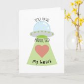 私のハート カード (黄色い花)