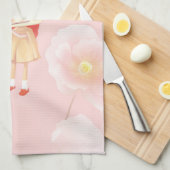 私のハート キッチンタオル (四つ折り)