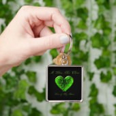 私のハート キーホルダー (手)