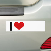 私のハート............ バンパーステッカー (車上)